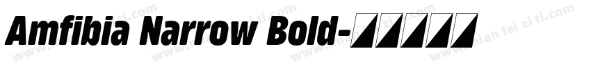 Amfibia Narrow Bold字体转换